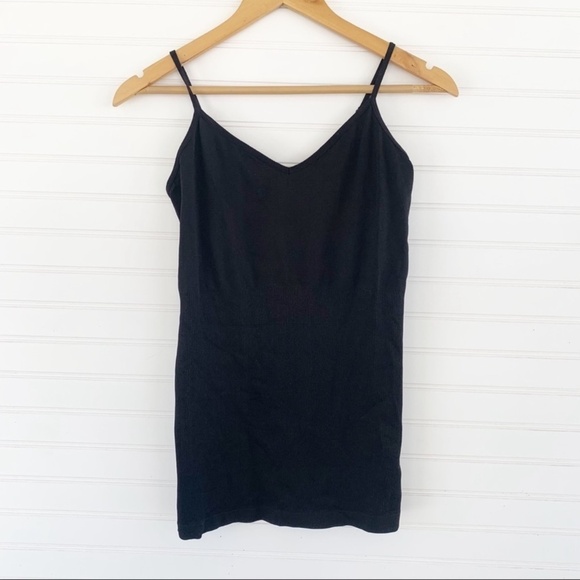 Spring Street Black Spandex Cami Undergarment OS - Picture 2 of 5